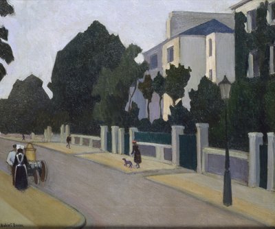 クイーンズグローブ、セントジョンズウッド、1918年 作： Robert Polhill Bevan